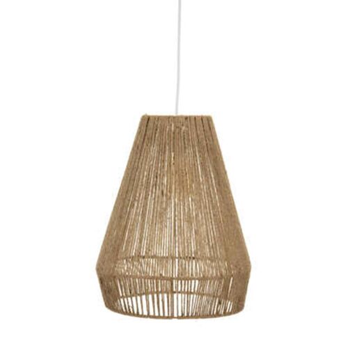 Lampe Suspension En Jute "Palm" 43cm Marron