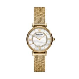 Montre Femme Emporio Armani En Acier Inoxydable Jaune
