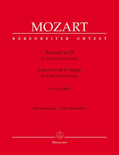 Mozart Concerto En Ré Maj K. 314 Pour Flûte Et Orchestre