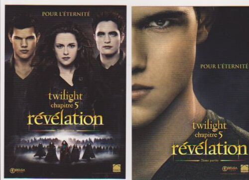 2 Cartes Postales Twilight 5  Revelation