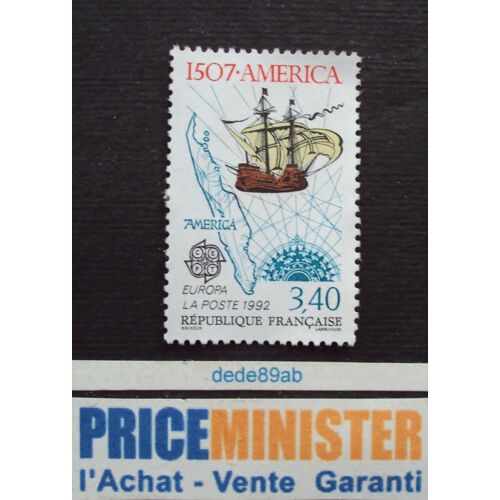 France.. 1507-América.(Caravelle-Carte-Rose Des Vents) Non Oblitéré.