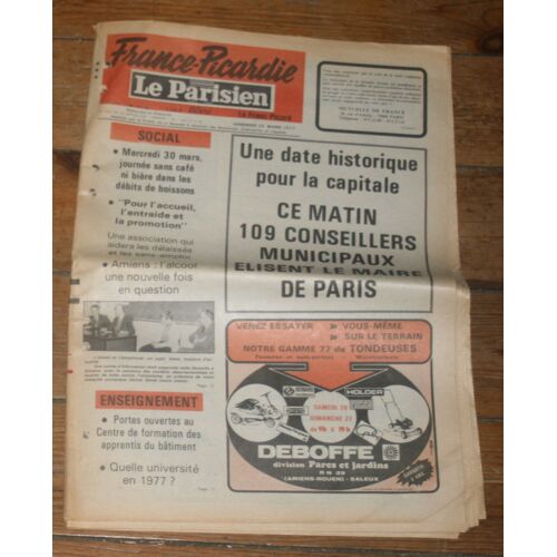 France Picardie Le Parisien 10110 Odette Laure 1/3 Page / Mireille Mathieu 1/2 Page / Louis Vi Le Gros 1/2 Page /  10110