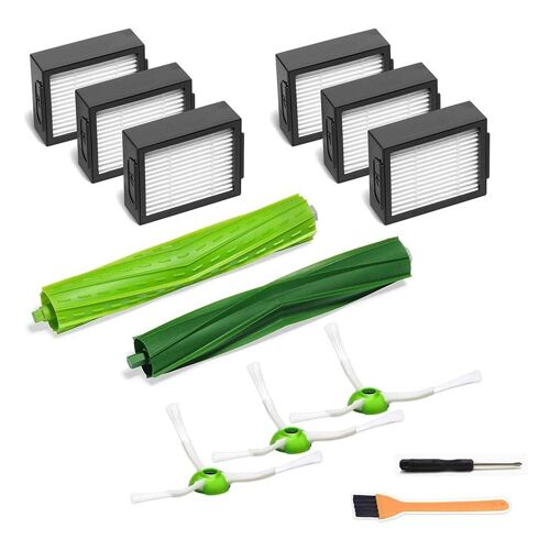 Accessoires De Remplacement Kit Pour Roomba I7 S¿¿rie I7 I7 + / I7 Plus E5 E6 E7 6 Pack Filtre 3 Pack Brosse Lat¿¿rale, 2 Pack Soies Bru 9109-May6620