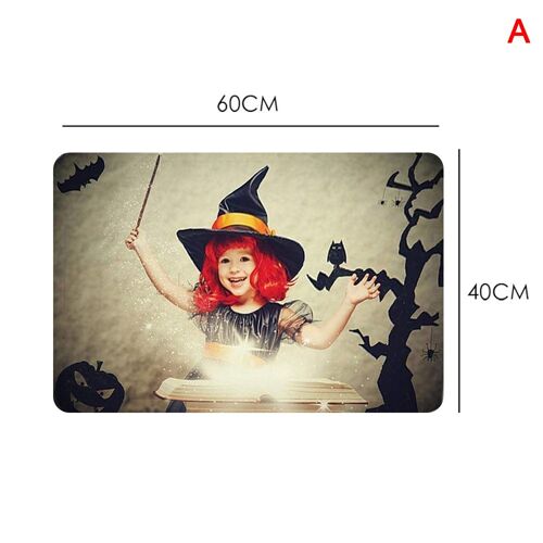 Tapis De Sol De 40x60cm | Paillasson Antidérapant, Tapis De Citrouilles De Sorcière, Décoration D'halloween, Salle De Bains Et Cuisine, Zerbino Par Moquette