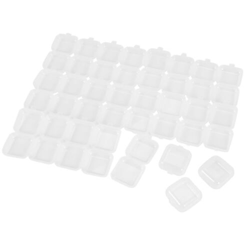 Petits Conteneurs De Stockage De Perles En Plastique Transparent 24 Pièces, Boîte Avec Couvercle À Charnière Pour Le Stockage De Petits Objets Artisan 9109-May14A23042