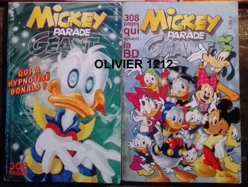 Walt Disney --- Lot De 2 Mickey Parade Géant N°S : 285 Et 287