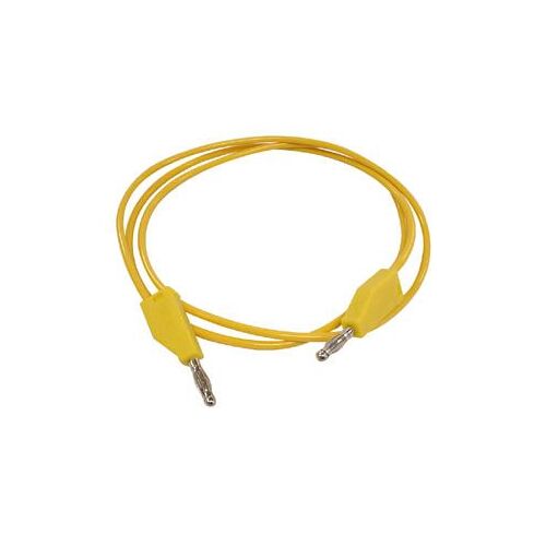 CORDONS DE MESURE (FICHE BANANE 4mm) / JAUNE