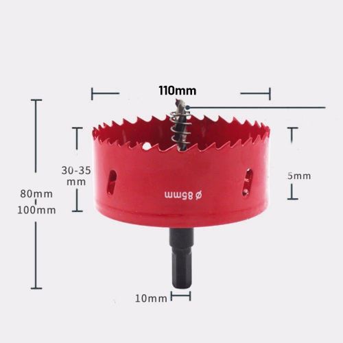 Scie cloche 110/120/175/180mm M42 bi métal, foret coupe mèche, outil de menuiserie, multi lames coupe métal plastique fer pièce d'outil électrique