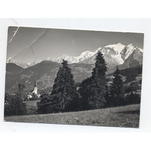 Les Hautes Aiguilles, Le Tacul, Le Mont Maudit , Le Mont Blanc Et Le Bionnassay Depuis Combloux