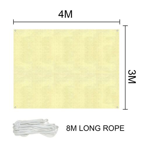 Tissu Pare Soleil Lavable, 4 Tailles 90% Anti Uv, Accessoires Pour Patio De Jardin 9109-May14A07480