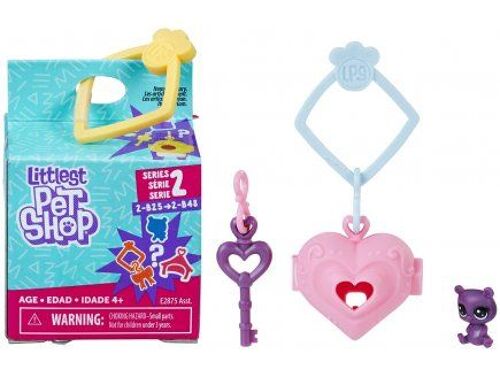 Littlest Pet Shop Collection Surprise Serie 2 : Ours 2-B35 + Habitat + Accessoire - Figurines Petshops - Jouet Fille