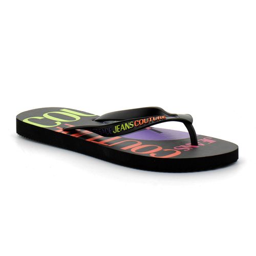 Versace Jeans Couture Tongs Fondo Flip Flop Noir