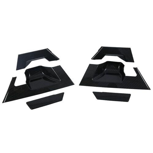 Car Rear Door Handle Bowl Cover Trim Decor Stickers Moulding For 2016-2020 Accessories, Carbon Fibe
