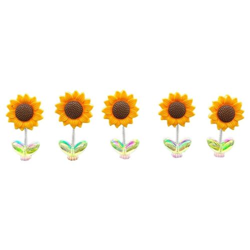 Tournesol Maison Confortable, Ornements Ensoleillés Tournesol Pour Voiture, Ornement Intérieur De Voiture, Ornements De Printemps Montés Sur Voiture