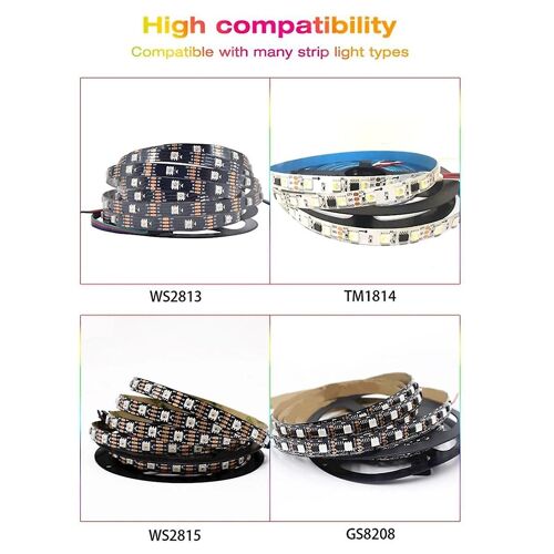 ESP32 WLED LED Contrôleur DC5-24V DIY Mode d¿éclairage dynamique WS2811 WS2812b SK6812 TM1814 WS2813 WS