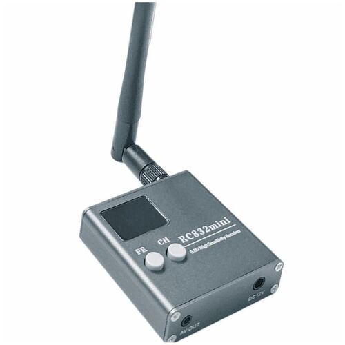 RC832Mini 4.9-5.8G 56CH High Sensitivity Receiver Wireless Receiver with A/V and Power Cable for FP