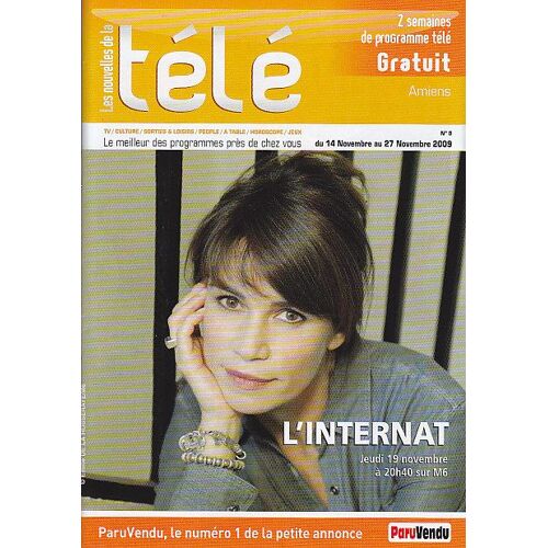 Les Nouvelles De La Télé 9 Edition 80 Valerie Kaprisky En Couverture De Ce Petit Magazine Tele 9
