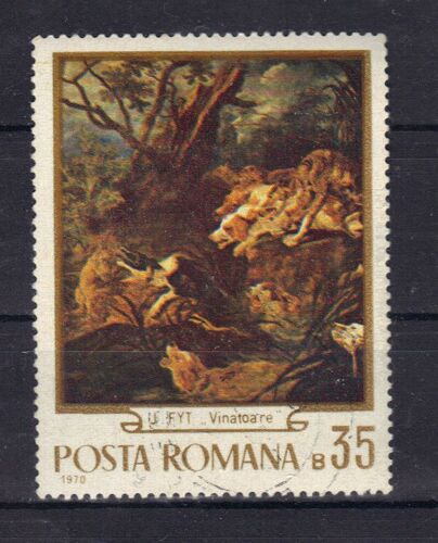 Roumanie 1970 : Tableau De Chasse De J. Fyt - Timbre Oblitéré