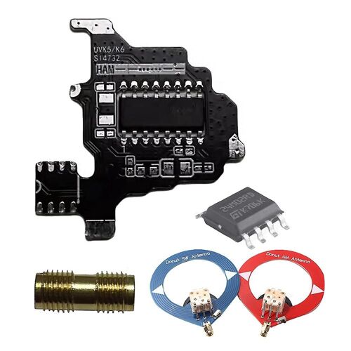 For K5/K6 SI4732 Module+2XDonut Antenna+Programming Cable Shortwave Radio Module Intercom Modificat