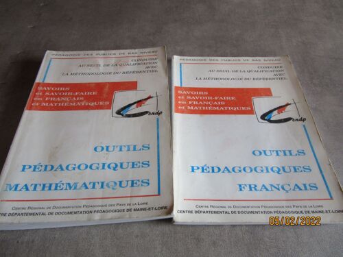 2 Vol Pedogogie Des Publics De Bas Niveau Savoirs Et Savoir Faire En Francais Et Mathematiques Outil Pedagogiques Francais Mathematiques ( Service Presse