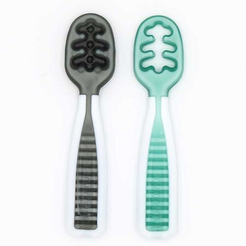 Lot De 2 Pré-Cuillères Grise Et Verte - Numnum