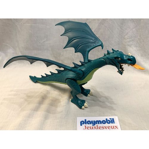 Playmobil Grand Dragon Vert - 7481 4836 Attaque Château Fort 6000 3666 70220 6001 3667 Chevaliers Dragons Novelmore