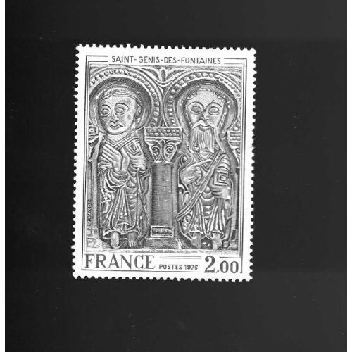 Timbre France Linteau De L'église Saint-Genis-Des-Fontaines Neuf