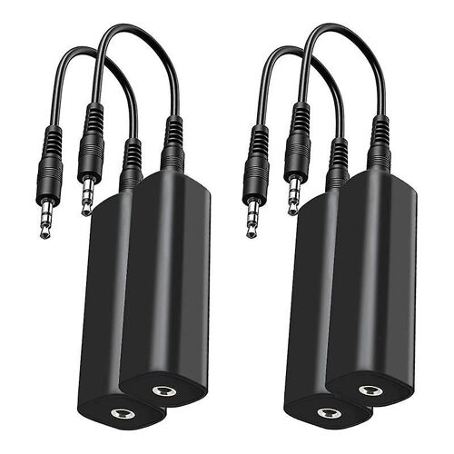 Ground Loop Isolator Noise Filter For Car Audio/Home Stereo,4 Pcs Ground Loop Noise Isolator With 3