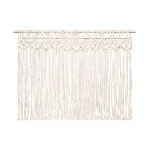 Nordic Handmade Cotton Wall Hanging Tapestry Macrame Wedding Backdrop Curtain Bohemian Wall Art Dec