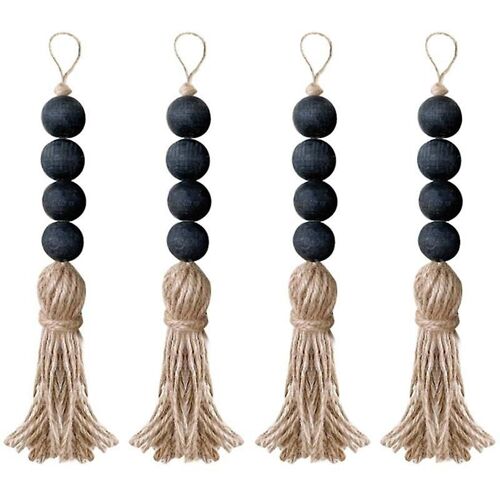 Closet Art Craft Farmhouse Rustic Wood Bead Garland Home Decor Hanging Drawer Knob Gift Pendant Doo