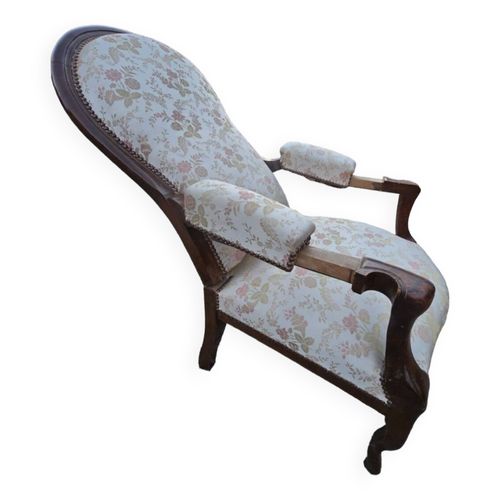 Fauteuil Voltaire Xix Sicle Avec Dossier Inclinable Blanc