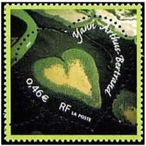 France 2002, Très Beau Timbre Neuf** Luxe Yvert 3459, Pour La Saint Valentin, Coeur Végétal Par Yann Arthus Bertrand. -