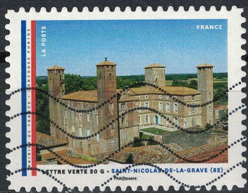 France 2015 Oblitéré Used Nos Belles Mairies De France Saint Nicolas De La Grave 82