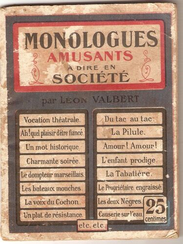 Monologues À Dire En Société