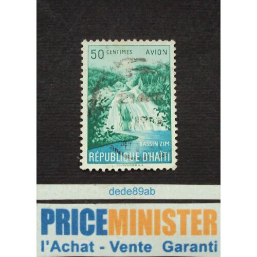 Haïti..50centimes Avion.République D' Haïti. "Bassin Zim". Oblitéré.