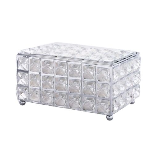 Crystal Tissue Box Nordic Simple Fashionable Table Napkins Storage Box Bar Diamond Holder Living Ro
