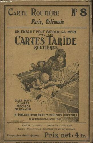 Carte Routiere N°8 : Paris Orleanais