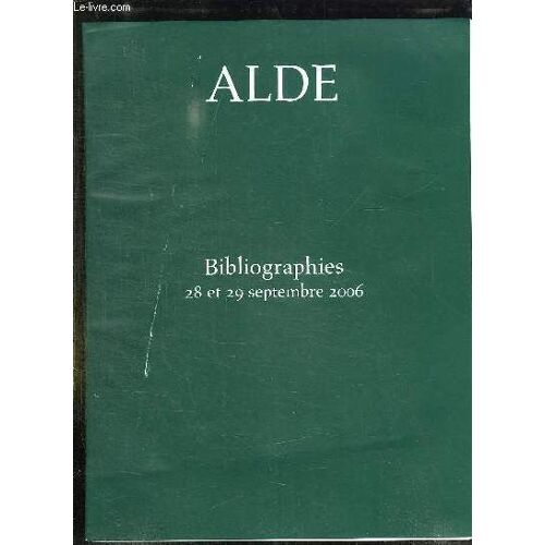 Catalogue De Ventes Aux Encheres Publiques: Bibliographies, Bibliographies Regionaliste. Salle Rossini Le 28 Et 29 Septembre 2006.