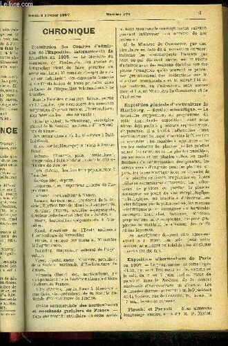 Le Petit Jardin Illustre N° 170 - Chronique ; Les Silphium, Le Gunnera Scabra, Albert Maumené ; Végétation Printanière Et Floraison Prématurée Suivies De Neig Et De Froid En Janvier, C. ...