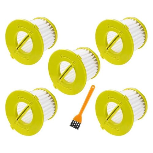 5pcs Replacement Washable Filter for 18V ONE+ PERFORMANCE HAND VACUUM PCL704K, PCL705K,PCL705B,PCL7
