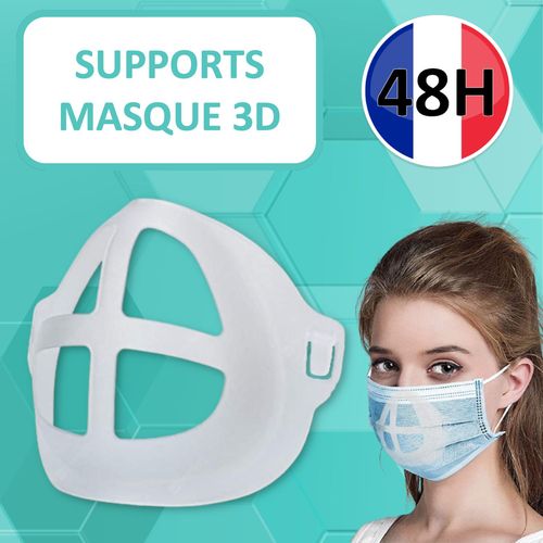 5pcs - Support De Masque 3d En Silicone - Cadre De Masque Pour Rouge À Lèvres Confortable Support Respirant Pour Masque Réutilisable 