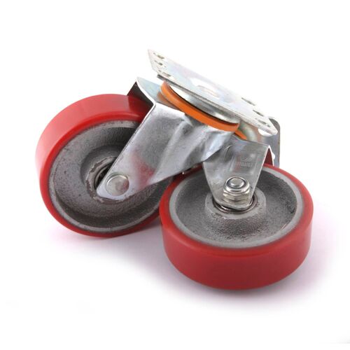 Paire De Roues Pivotantes Ø100x31mm Pour Supports Moteurs Om 0701 - Sa 0728 - Clas Equipements