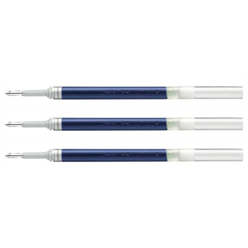 Pentel Lot De 3 Recharges Lr7 Pour Roller Energel Point 0,7 Tracé 0,35 Mm Bleu Nuit