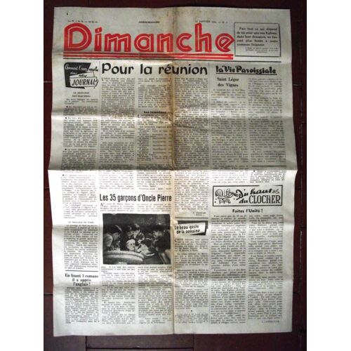 Dimanche 15 Janvier 1956.Pour La Réunion.
