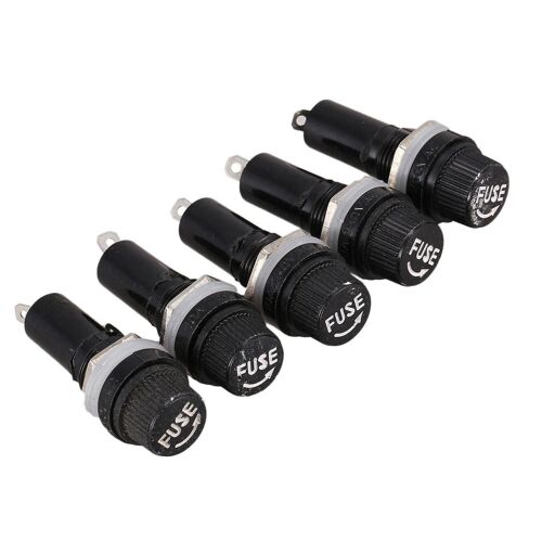 5 Pcs AC 125V 15A 6 x 30mm Porte-fusible à montage sur panneau