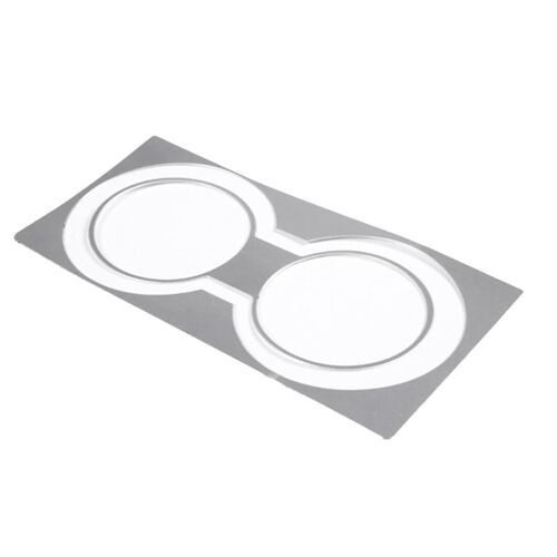 Pour 2007-2013 Aluminium Alloy Car Central Control Water Cup Holder Trim Sticker Car Accessories Silv