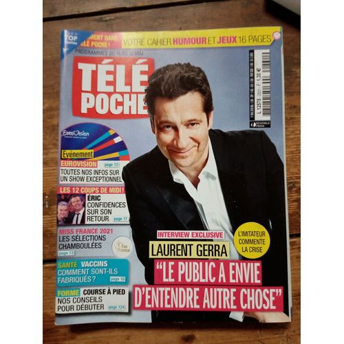Tele Poche 2831 15 Mai 2020 Laurent Gerra Eurovision Miss France 2021 Vaccins Course A Pied