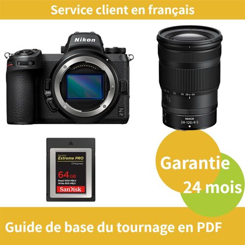 Nikon Z7 II Kit Z 24-120mm f4 S Camera+SanDisk 64 Go Extreme SD card PRO CFexpress Type B