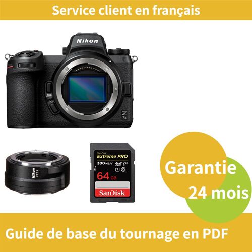 Nikon Z7 II Camera+Nikon Bague d'adaptation FTZ II+SanDisk 64 Go Extreme PRO carte SDXC UHS-II