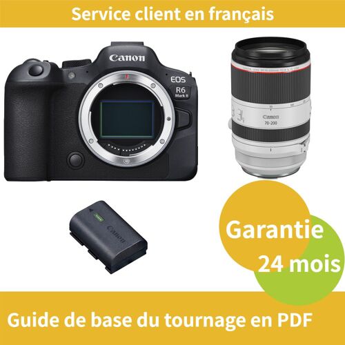 Canon EOS R6 Mark II caméra+Canon Objectif RF 70-200mm F2,8 L IS USM+Canon batterie LP-E6NH Officielle